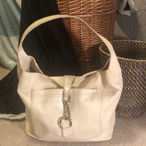 Dooney & Bourke Ivory Croc Annalisa Lock Sac